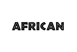 Шрифт African